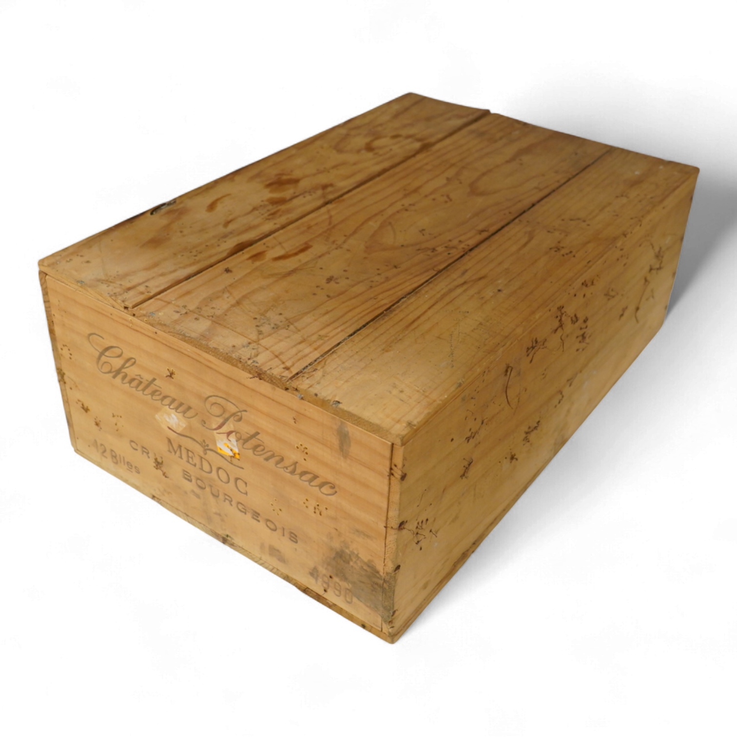 Twelve bottles of Chateau Potensac Medoc, 1990, OWC